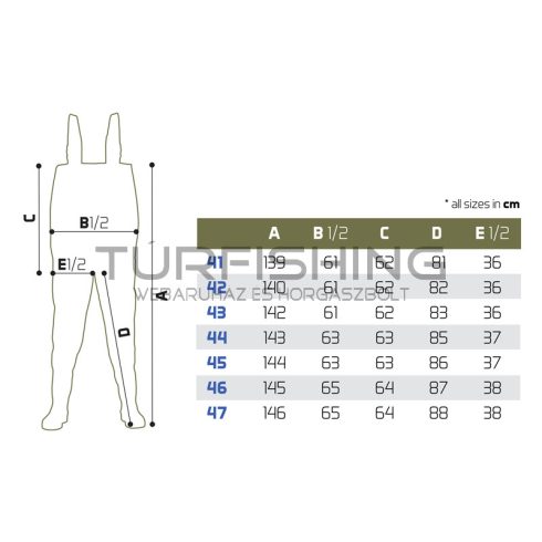 Gázló melles csizma Delphin HRON méret 46