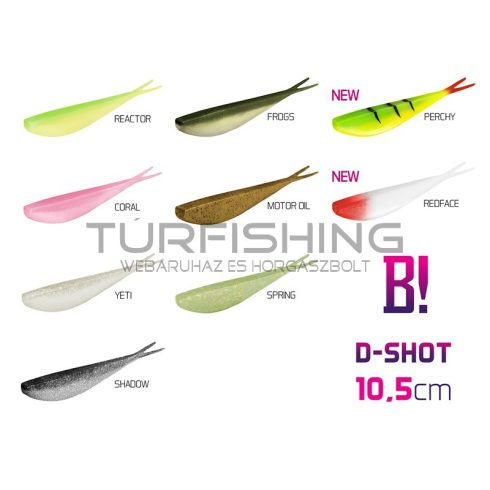 BOMB! Gumihal D-SHOT / 5db 10,5cm/Coral