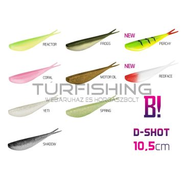 BOMB! Gumihal D-SHOT / 5db 10,5cm/Frogs