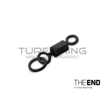   Pontyozó forgó gyűrűvel Delphin THE END Ring Swivel / 10db #4 / 28 kg
