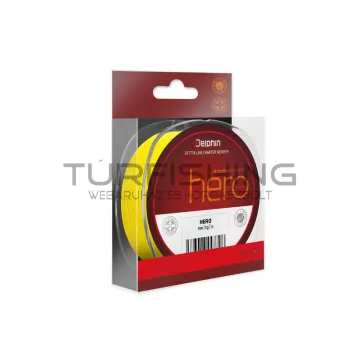 Delphin HERO 4 / fluo sárga 0,25mm 16,8kg  117m
