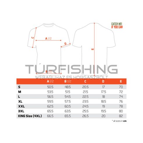 Póló Delphin Catch me! CSUKA XXXL