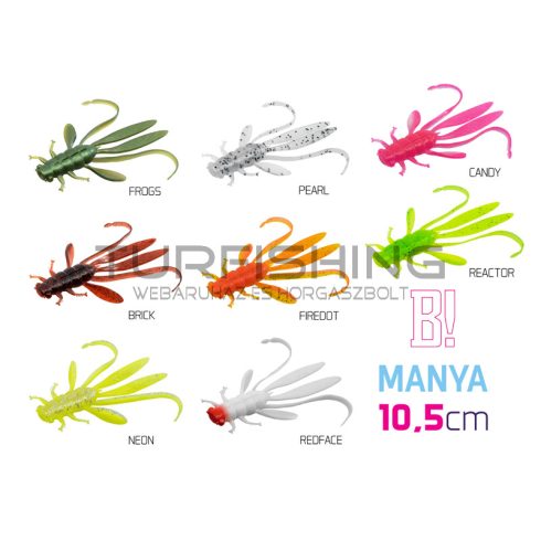 Delphin MANYA UVs nimfa / 5db 10.5cm/CANDY