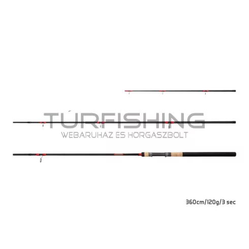 Delphin LEEDER Feeder + 2 spicc 330cm/100g/3 rész