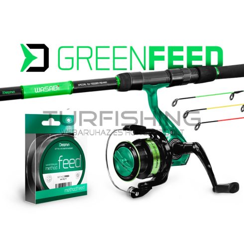 Delphin GreenFEED feeder szett 330cm/100g + 3T + 0,22mm