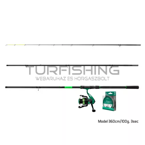 Delphin GreenFEED feeder szett 330cm/100g + 3T + 0,22mm