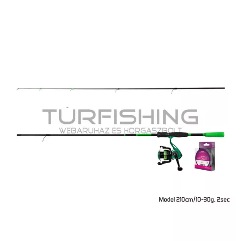 Delphin GreenSPIN pergetőszett 180cm/30g + 2T + 0,22mm
