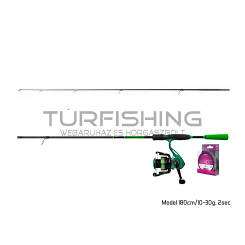 Delphin GreenSPIN pergetőszett 210cm/30g + 2T + 0,22mm