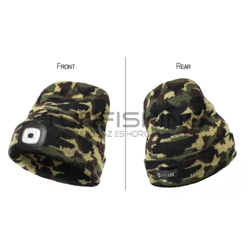 Delphin CamouLED kötött télisapka UNI