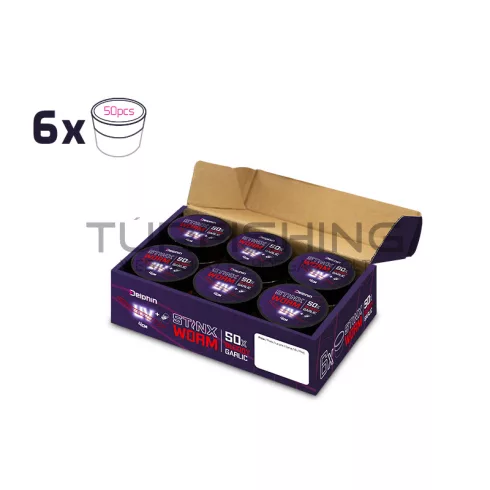 Gumihal Delphin B! StinxWORM Garlic / 50db 4cm / BLOODY