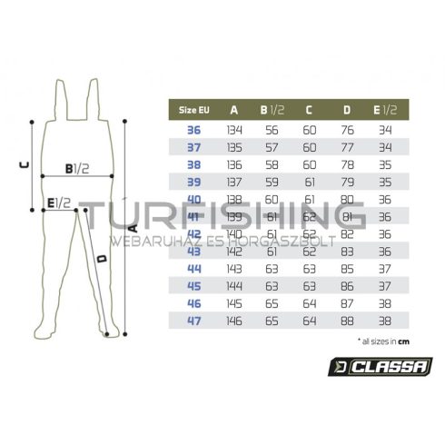 Gázló melles csizma Delphin CLASSA méret 38