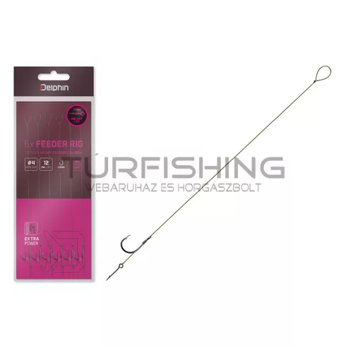 Kötött horog Delphin NOLIMIT Sting / 6db 12cm / 15lbs / BARB #6 / Sting7mm