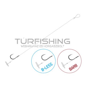   Kötött horog Delphin FLR Quickstop / 6db 8cm / 0,25mm / BARB #8