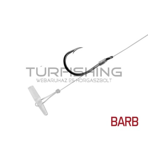 Kötött horog Delphin FLR Quickstop / 6db 8cm / 0,25mm / BARB #6