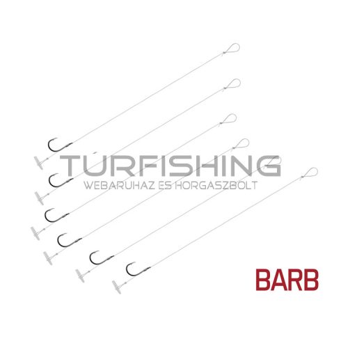 Kötött horog Delphin FLR Quickstop / 6db 8cm / 0,25mm / BARB #6