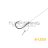 Kötött horog Delphin FLR D-rig / 6db 8cm / 0,22mm / B-LESS #8 / Sting 7mm