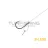   Kötött horog Delphin FLR D-rig / 6db 8cm / 0,22mm / B-LESS #6 / Sting 7mm