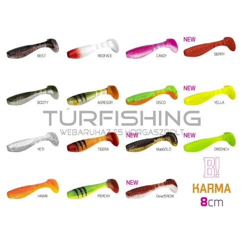 Gumihal Delphin KARMA UVs / 5db 8cm/MudGOLD