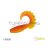 Gumihal Delphin TWISTA UVs / 5db 8cm/BERRY