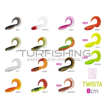 Gumihal Delphin TWISTA UVs / 5db 8cm/MudGOLD