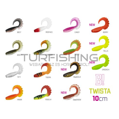 Gumihal Delphin TWISTA UVs / 5db 10cm/MudGOLD