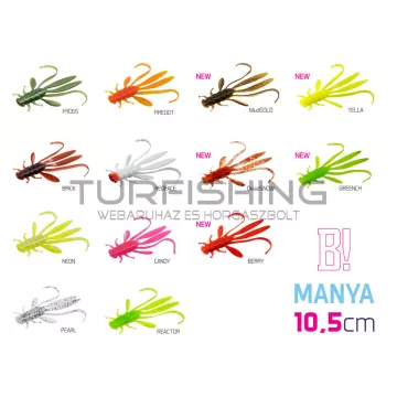Delphin MANYA UVs nimfa / 5db 10.5cm/GREENCH