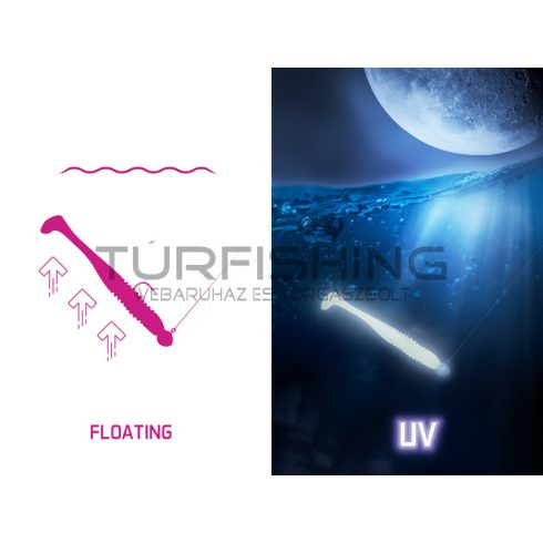 DuoPACK BOX Delphin ZANDERA FlexiFLOAT UVs / 6x 5db 12cm/YELLA