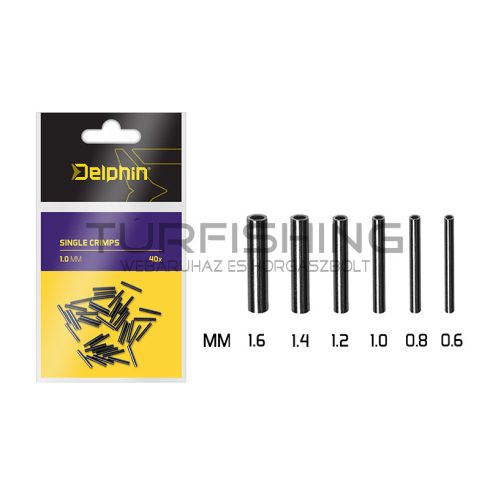 Delphin Single CRIMPS /40ks 0.6mm