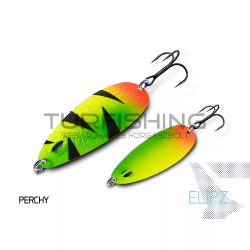 Delphin ELIPZ FullSCALE támolygó kanál 12g TIGERA Hook #2