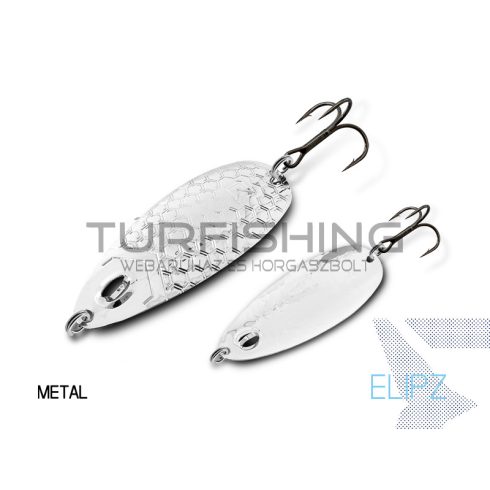 Delphin ELIPZ FullSCALE támolygó kanál 12g METAL Hook #2