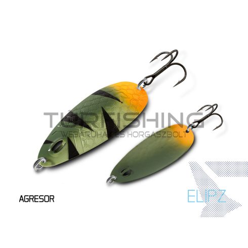 Delphin ELIPZ FullSCALE támolygó kanál 12g METAL Hook #2
