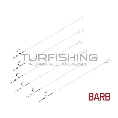 Kötött horog Delphin FLR Sting / 6db 12m / 0,22mm / B-LESS #10 / Sting 5mm