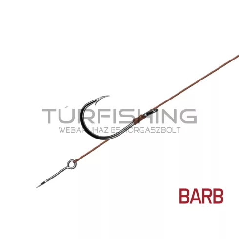 Kötött horog Delphin Proxi Sting / 6db 8cm / 0,10mm / BARB #12 / Sting 5mm
