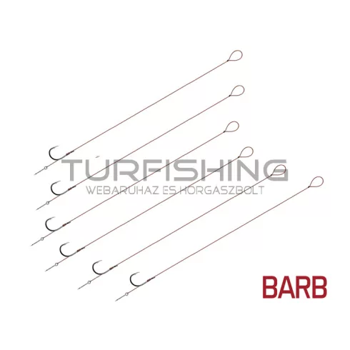 Kötött horog Delphin Proxi Sting / 6db 8cm / 0,10mm / BARB #12 / Sting 5mm