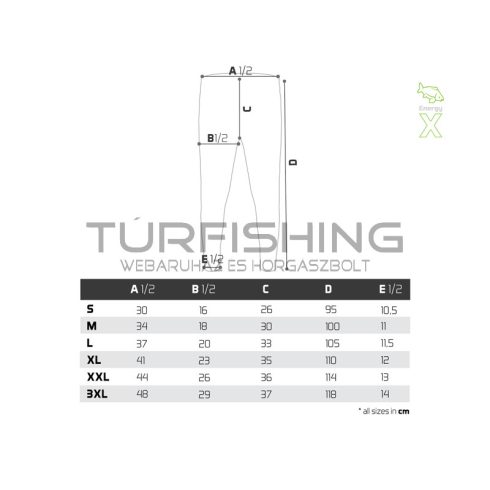 Thermo aláöltözet Delphin EnergyX / nadrág XXL