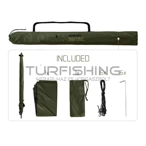 Delphin BigONE CARP Esernyő oldalfalakkal 250cm