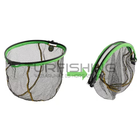 Lebegő merítőhálófej Delphin REAXE FloateR FoldROUND 50x40cm