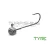Grub-tartóval ellátott Delphin TYRE jigfej / 5 db 12g-6/0