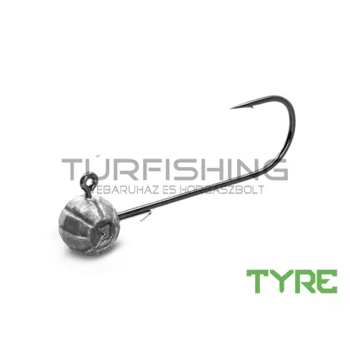 Grub-tartóval ellátott Delphin TYRE jigfej / 5 db 20g-4/0