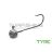 Grub-tartóval ellátott Delphin TYRE jigfej / 5 db 40g-4/0