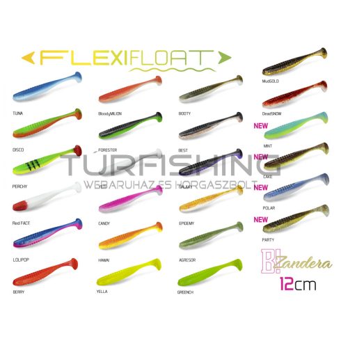 Gumihal Delphin ZANDERA FlexiFLOAT UVs / 5db 12cm/PARTY