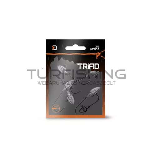 Gallérral ellátott Delphin TRIAD jigfej / 5 db 30g-4/0