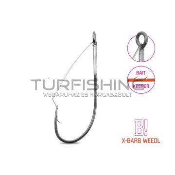   Delphin B! X-BARB WEEDL bokorugró cheburashka horog / 8db 2/0