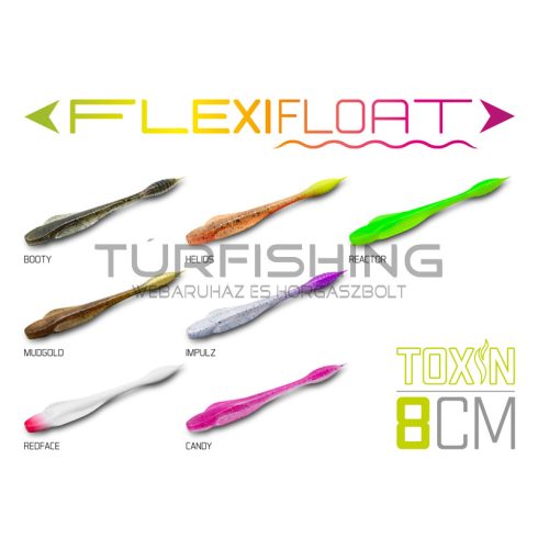 Műcsali Delphin TOXIN UVs / 8 db 8cm / CANDY