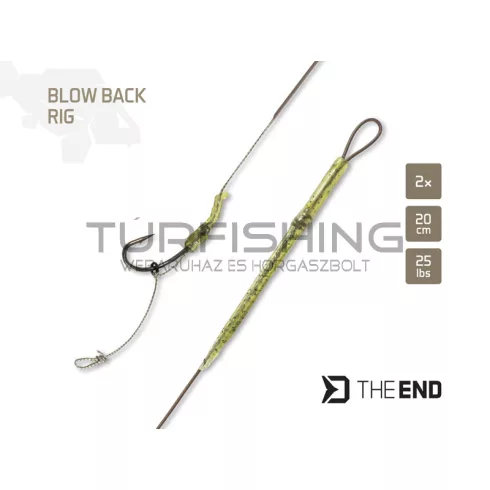 Delphin THE END Blow Back Rig / 2 db 20cm/25lbs/#6