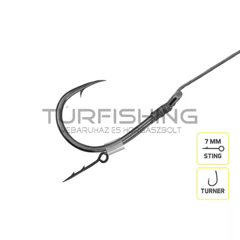 Delphin Braided Sting Feeder Rig / 10db 12cm/0,20mm/Turner #6