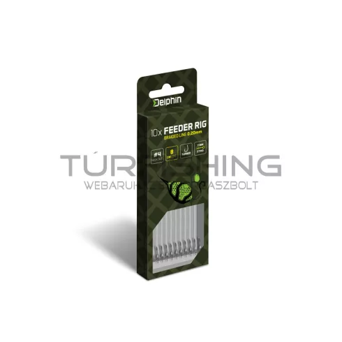 Delphin Braided Sting Feeder Rig / 10db 12cm/0,14mm/Turner #8