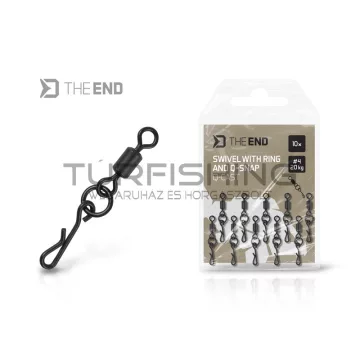   Delphin THE END Q-Cast karikával és gyorskapoccsal ellátott forgó / 10 db #4/20kg