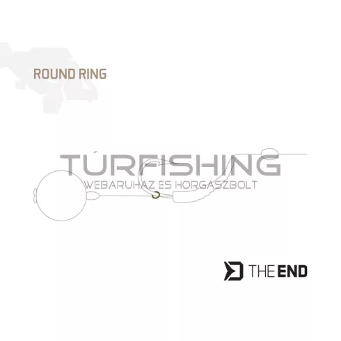 Delphin THE END Ring fém karika / 30 db 3.1mm