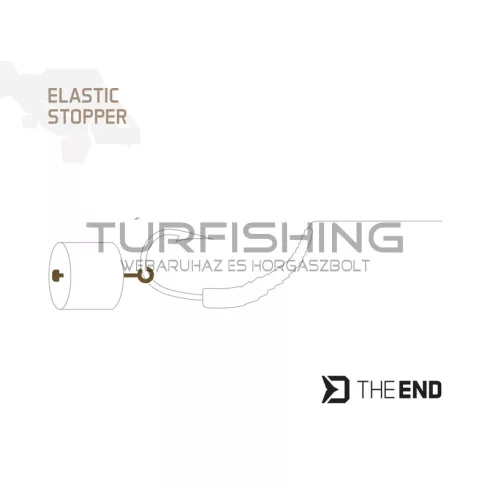 Delphin THE END rugalmas stopper / 36 db 18, 21, 25 mm / Talaj színű + átlátszó